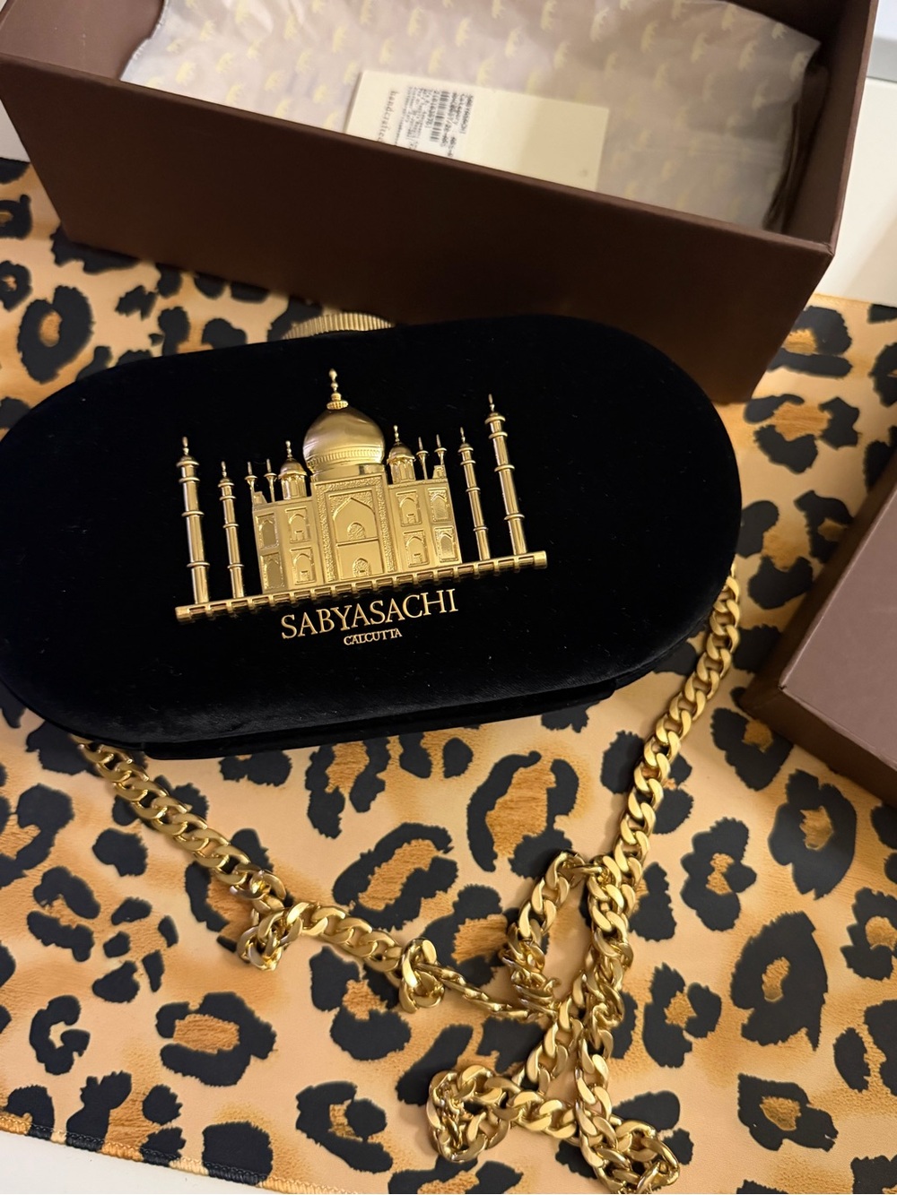 Sabyasachi Taj minaudière clutch